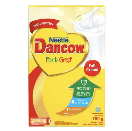 DANCOW FULL CREAM FE BIB 12 X 780 GR